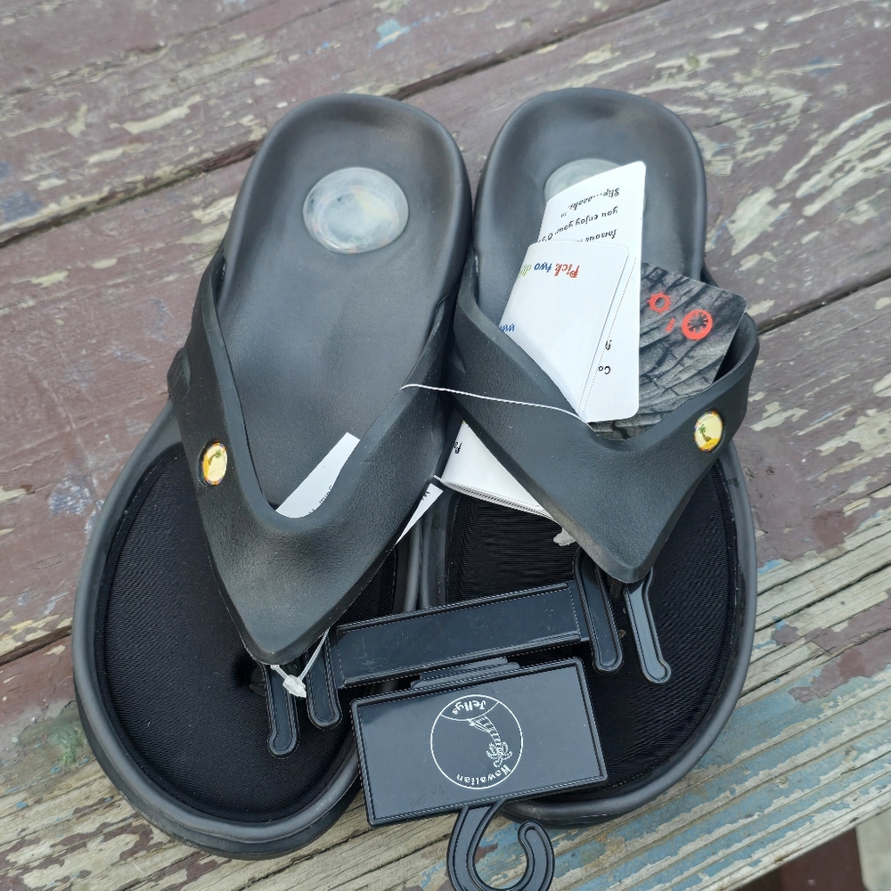 Black Flip Flops Women's Sz 5
